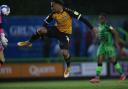 HERO: Nicky Maynard scored the winning goal for Newport County at Forest Green