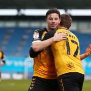 DROUGHT: Striker Padraig Amond hasn't scored for County since Colchester in March but has been pivotal with his work rate