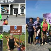 Christine Green from Chepstow rode from Land's End to John o'Groats for charity
