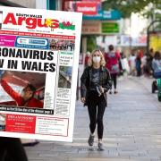 Main photo shows Newport city centre during the coronavirus pandemic in 2020 and, inset, the South Wales Argus front page after Covid-19 reached Wales. Original picture: Huw Evans Picture Agency (background)