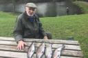 QUARTET: Ron Baker with his catch at Bigwell
