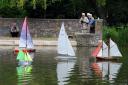 It's the weekend. Cwmbran Modelling Society on Cwmbran boating lake