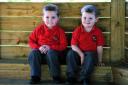 Lucas Hillard, aged 6, and his cousin Jamie McDade, aged 4, who both suffer from a disorder that affects their metabolism