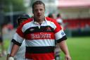 PONTYPOOL'S LEIGHTON JONES SEEN LEAVING THE FIELD WITH A BLOOD INJURY IN HIS PLAYING DAYS