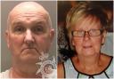 Anthony Williams (left) has been jailed for killing his wife Ruth (right)