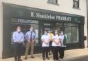 Peter Fox MS visits Shackletons Pharmacy in Abergavenny