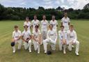 Llechryd Cricket Club's first team line up on Saturday.