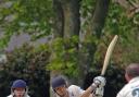 CENTURY: Croesyceiliog batsman Alex Barry in full flow against Radyr. Picture: Bill Hart