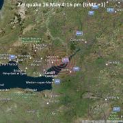 The epicentre of the earthquake was in Caldicot. Picture: VolcanoDiscovery