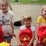 Children in Cwmbran, Pontypool and Blaenavon were given play packs as part of National Play Day. Picture: Torfaen Play Service.