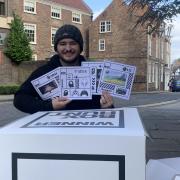 Hector Sherlock wins the Box treasure hunt in York