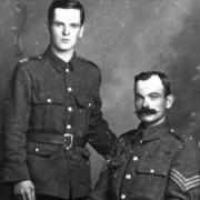 William Pritchard, left,  with his father Reginald, who both died on the same day in May 1916.