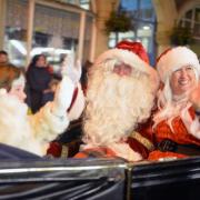 Santa Claus and Mrs Claus in the 2018 Pontypool Christmas Cavalcade. Picture: christinsleyphotography.co.uk