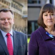 Nick Thomas-Symonds, MP for Torfaen (left) and Cardiff Central MP Jo Stevens