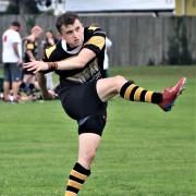 IN THE POINTS: Josh Griffiths was in fine form, scoring a try and kicking three conversions and three penalties in Magor’s 30-20 victory