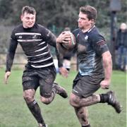 Caldicot's Martin Beddows (right) put in a great performance in the 20-12 win over Caerleon