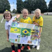 Year 6 pupils across Torfaen take part in football festival