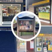 Some of the Fairwater shops that were dressed up to look like the fictional town of Dambury