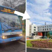 Plaid Cymru members have raised concerns about bus services to the Grange University Hospital