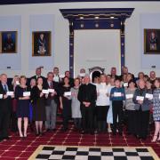 Representatives of 27 charities who received a share of £26,000 in funding from the Freemasons of Monmouthshire (50067515)