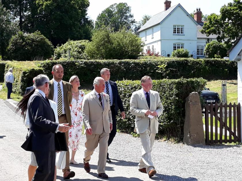 Prince Charles visits Llanover, Monmouthshire 