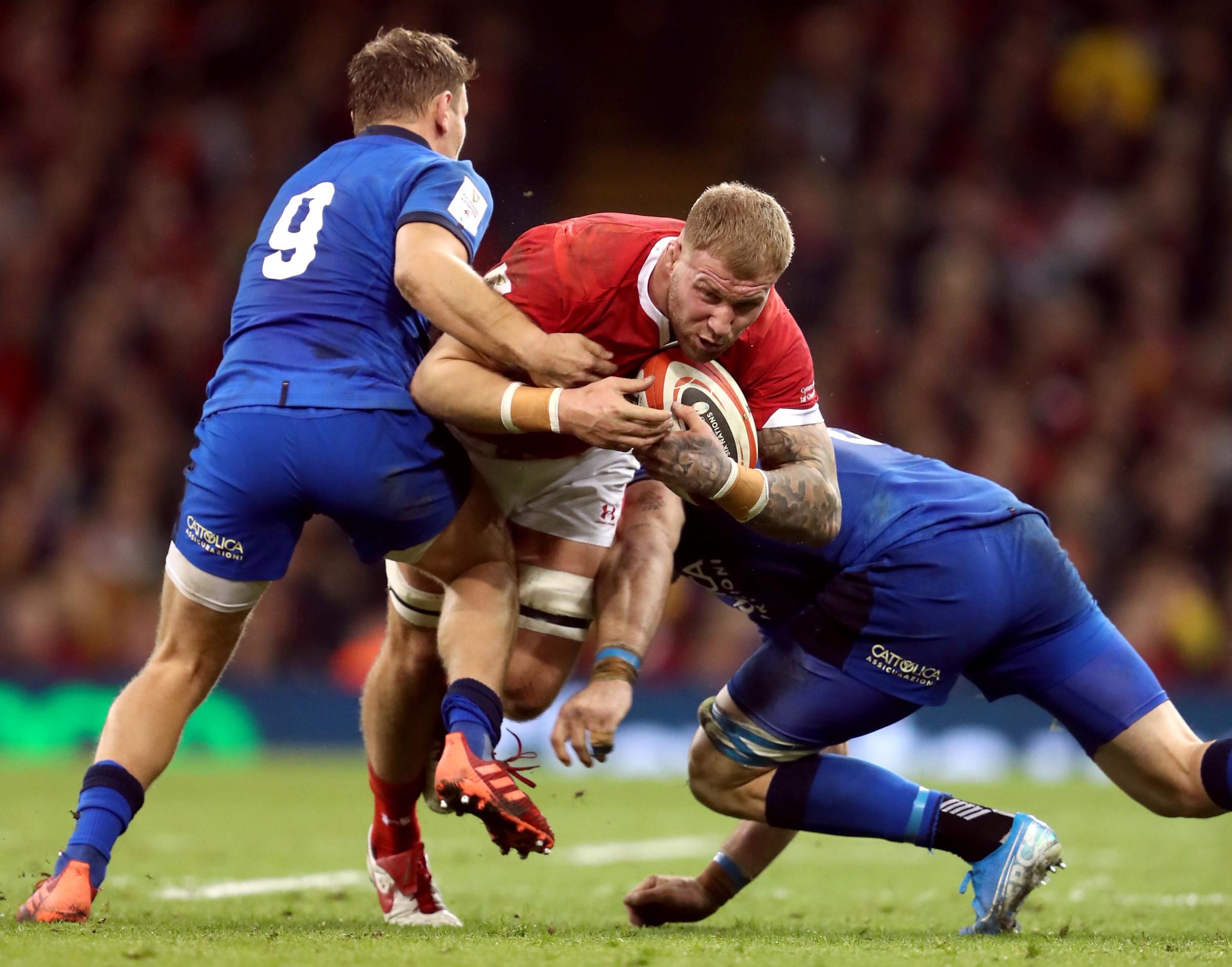 COMEBACK: Wales forward Ross Moriarty suffered an ankle injury in the autumn