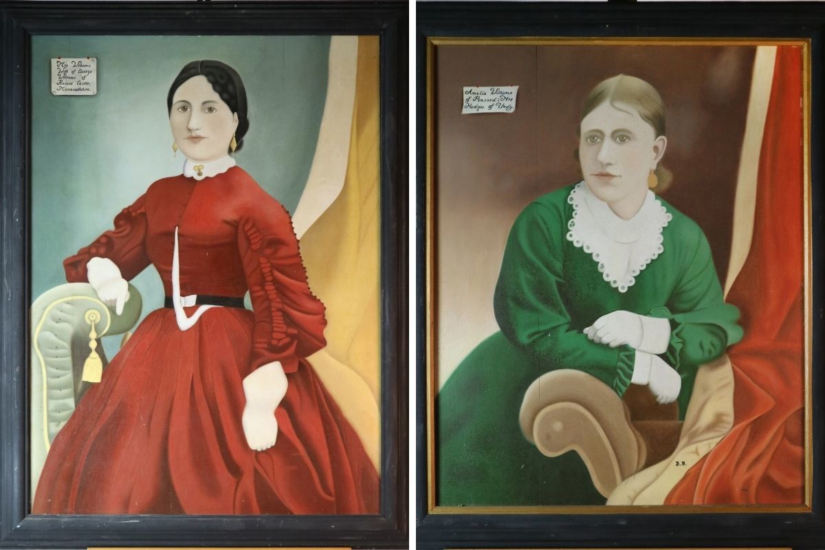 Margaret Williams snr and Amelia Williams paintings