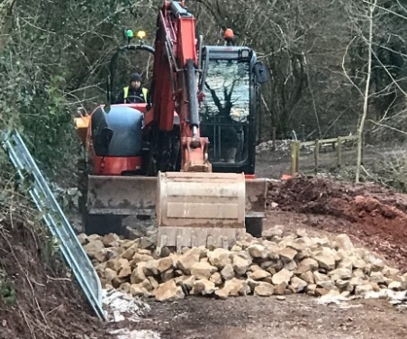 Work on Greenmeadow Farm in Cwmbran. Picture: Torfaen council.