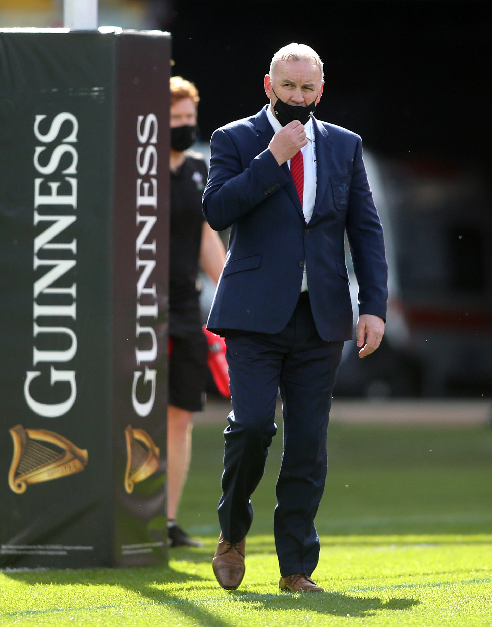 Wales head coach Wayne Pivac during the warm up before the Guinness Six Nations match at Stadio Olimpico, Rome. Picture date: Saturday March 13, 2021. PA Photo. See PA story RUGBYU Wales. Photo credit should read: Marco Iacobucci/PA Wire. ..RESTRICTIONS: