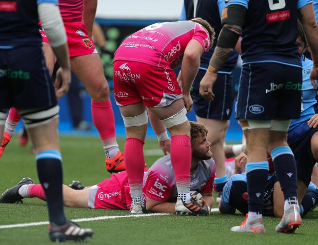 Free Press Series: TRY: Rhys Lawrence finished powerfully but was later sent off