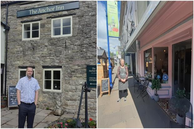 Hospitality reopens in Monmouthshire - Neil Foreman (left) and Joanne Nicholson (right)