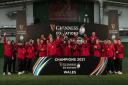 WINNER: Wales toast their 2021 Six Nations triumph