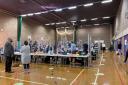 Elelction count for Monmouth constituency at Chepstow Leisure Centre