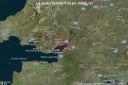 The epicentre of the earthquake was in Caldicot. Picture: VolcanoDiscovery