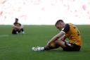 ANGUISH: County's Mickey Demetriou at the final whistle