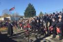 The Remembrance Day service in Cwmbran. Picture: Cwmbran Community Council.