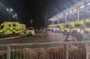 David Hamer took this picture Grange hospital in the early hours of last Monday (February 28)