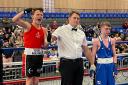 JUMPING FOR JOY: Terry Mullane of Chepstow ABC, left