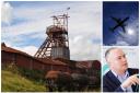 Clockwise from bottom right: South Wales development manager for the Federation of Small Businesses (FSB) Rob Basini, Big Pit in Blaenavon
