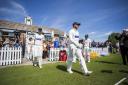 14.05.19 - Glamorgan v Gloucestershire - Specsavers County Championship - Division Two - Glamorgan walk on onto the pitch..