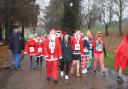 Lots of people turned up in Santa outfits to take part in the fun run