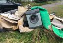 Fly-tipping on Varteg Hill. Picture: Cllr Chris Tew