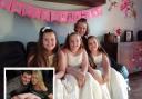 Triplets Sofia, Tilly and Poppy celebrated their 10th birthday in Cwmbran.