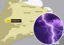 The Met Office has issued a yellow weather warning for thunderstorms on Wednesday.