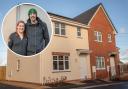 Residents, including Kirsty West and Neil Jenkins (inset), have moved into the new homes at Malthouse Close in Cwmbran. Pictures: Bron Afon