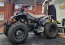 This quad bike was seized in Abersychan, Pontypool. Picture: Gwent Police Torfaen Officers Twitter