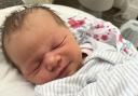 Blake Kloe Khateri-Stewart was born three days late on February 1, 2023, at the Grange University Hospital, near Cwmbran, weighing 8lbs 7oz. Her parents are Sara Khateri and Kris Stewart, of Newport, and her big brother is Joshua, 11.