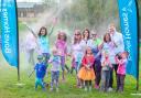 More than 300 children took part in the first colour run held by Undy Primary School to help raise funds