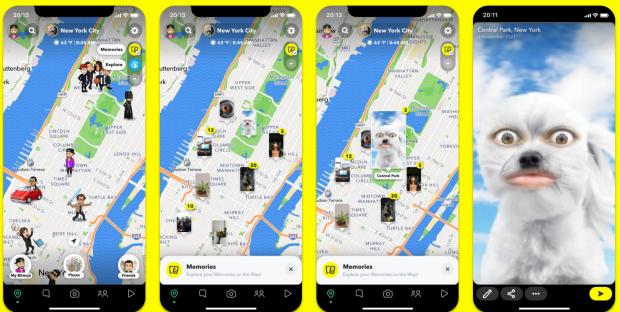 Free Press Series: Snapchat Layers Memories feature. Credit: Snapchat