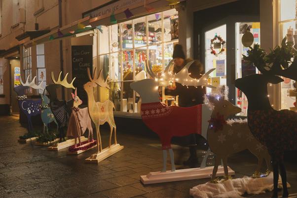 Free Press Series: The Nevill Street reindeers. (Picture: Monmouthshire Council)